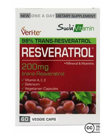 Party World Water Vitamin Resveratrol 200 Mg 60 Capsules - Buy Online on GoSupps.com