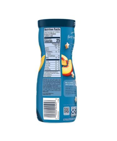 Gerber Puffs Peach Snack 42 gr. - Buy Online on GoSupps.com