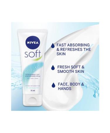 NIVEA Soft Moisturizing Care Cream 75 Ml X 5 Pieces - Buy Online on GoSupps.com