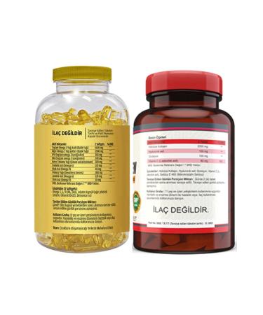 FLX Omega 3-6-9 Fish Oil 90 Softgel & Nevfix Collagen Glutathione Hyaluronic Vitamin C 120 Tablets - Buy Online on GoSupps.com