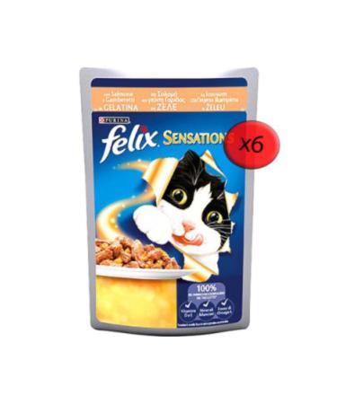 FELIX Salmon and Shrimp Wet Food 6 Pack