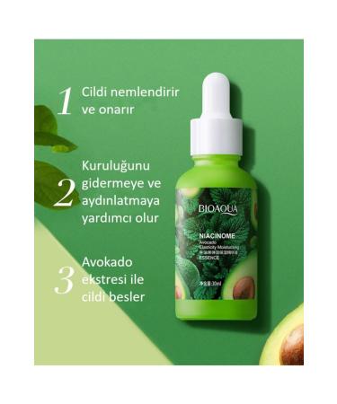BIOAQUA Niacinome Avocado Moisturizing Firming Brightening Serum 30 ml - Buy Online on GoSupps.com