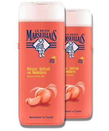 Le Petit Marseillais Shower Gel Peach And Nectarine 400 Ml 2 Pieces