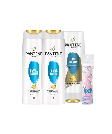 Pantene Basic Care Shampoo 400 ml X 2 Hair Care Cream 360 ml Make-up Cotton - Buy Online on GoSupps.com