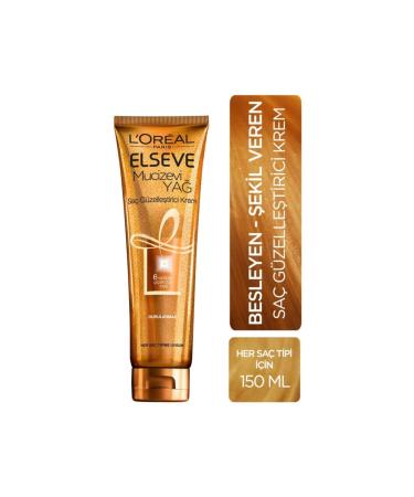 Elseve L'or al Paris Miracle Oil Hair Beautifying Cream 150 Ml - All Hair Types - Buy Online on GoSupps.com