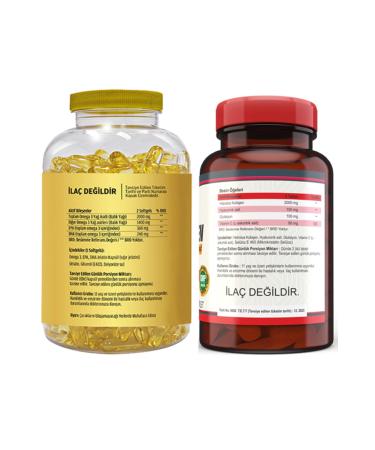 FLX Omega 3 Fish Oil 90 Softgel & Nevfix Collagen Hyluronic Acid Vitamin C Glutathione 120 Tablets - Buy Online on GoSupps.com