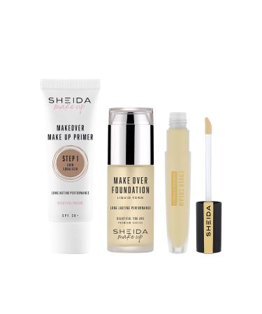 Sheida Lkd Fnd 30 + Cover Crm 53 + Makeup Base