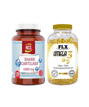 Ncs Shark Cartilage 120 Tablets & Flx Omega 3-6-9 90 Tablets