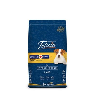 Felicia Low Grain Hypoallergenic Lamb Meat Small Breed Puppy Food 3 Kg
