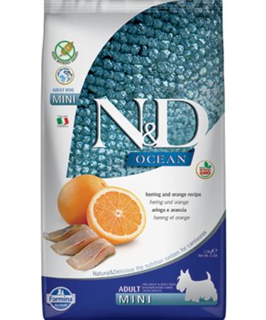 N & D Adult Mini Herring + Orange Grain-Free Small Breed Adult Dog Food 2.5kg