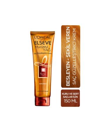 Elseve L'or al Paris Miracle Oil Hair Beautifying Cream 150 Ml - Dry and Hard Hair
