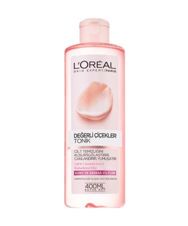 L'Oreal Paris Precious Flowers Dry and Sensitive Skin Tonic 400 ml 3600523440199
