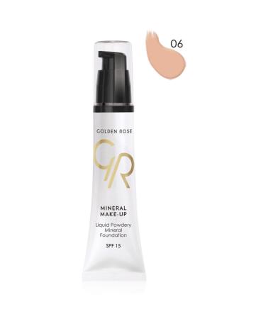Golden Rose Mineral Foundation - Liquid Powder Mineral Foundation Spf 15 No: 06 35 ml 8691190101862