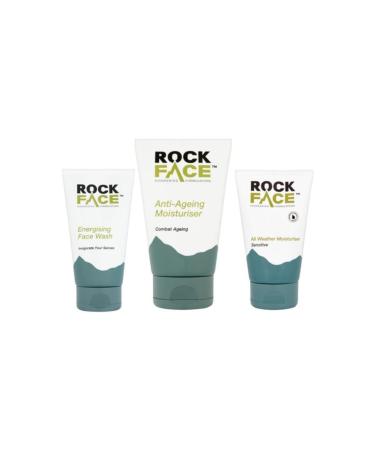 Rock Face Men's Bath Care Set (Face Wash Gel-Energy Cream-Anti-Aging Cream) Bbs03 8681065343794