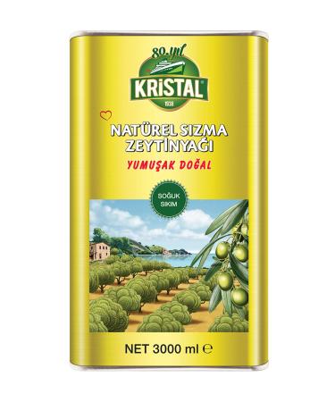 Crystal Natural Extra Virgin Olive Oil Soft Natural 3 L Tin