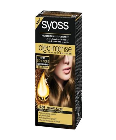 Syoss Oleo Intense Color 5-60 Caramel Brown 50 Ml