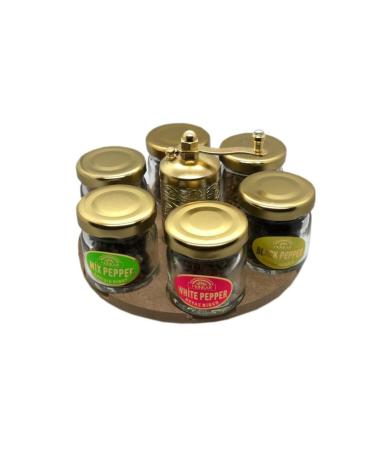 Sultan Jar Spice Set with Mill 6 Pieces