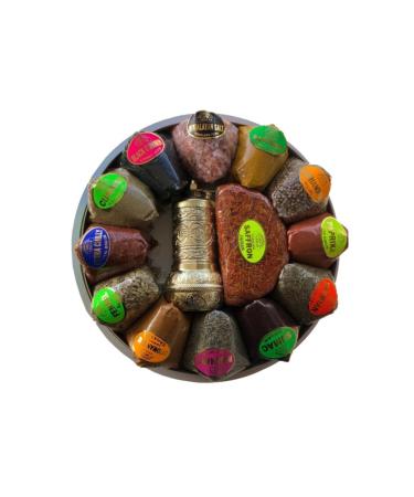 Hunkar Large Basket Mill Spice Set