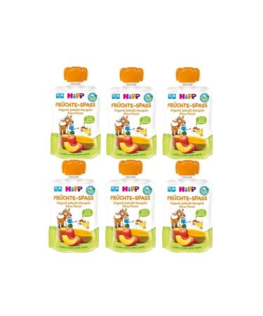 Hipp Organic Peach Mango Apple Puree 90 gr X 6 Pieces