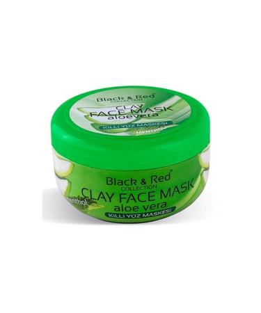 BLACK &red Aloe Vera Clay Face Mask 400 Gr