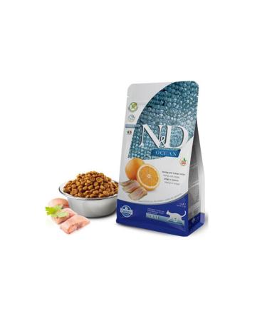 N & D Ocean Grain-Free Cod Fish Orange Adult Cat Food 1.5 Kg
