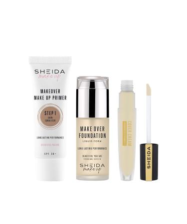 Sheida Lkd Fnd 10 + Cover Crm 51 + Makeup Base