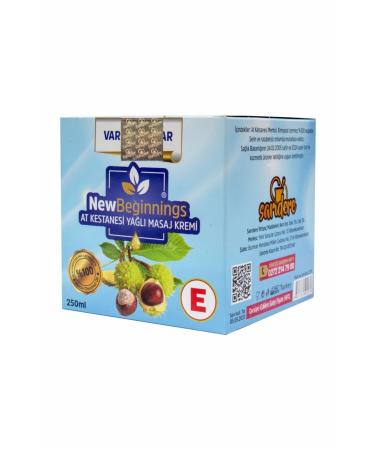 New Beginnings Horse Chestnut Oil Massage Cream 250 Ml