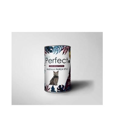 PERFECT 12 Pieces 400 Gr Lamb Food 12 Pieces Wet Canned Cat Food