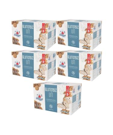 Sinangil Gluten-Free Flour 5kg 5000gr Box Suitable for Celiac Diet 5 Piece Set
