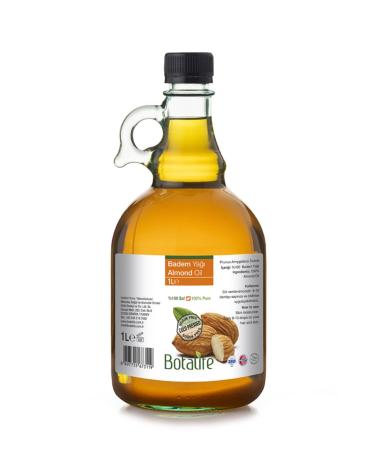 Botalife Sweet Almond Oil 1 Liter Cold Press (prunus Amygdalus Var.dulcis)