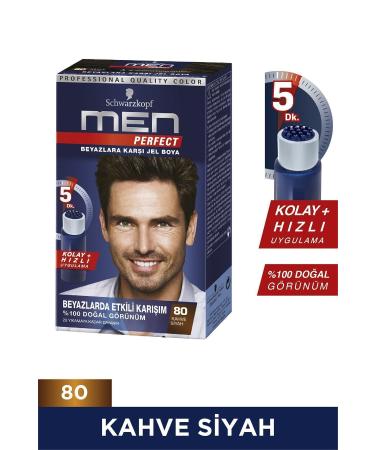Schwarzkopf Brand: schwarzkopf Men Perfect Hair Dye 80 - Brown Black Category: Hair Dye