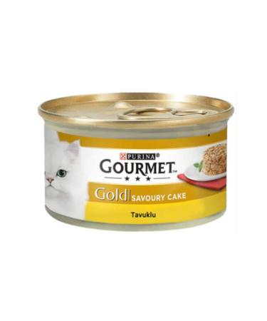 Gourmet Gold Savoury Cake Chicken Canned Adult Cat Food 6 X 85 G