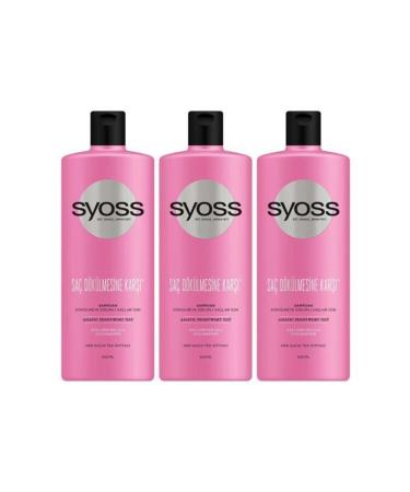 Syoss Anti Hair Loss Shampoo 500 Ml X 3 Pieces