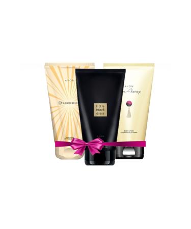 Avon Far Away Body Lotion+little Black Dress Body Lotion+Incandessence Body Lotion3pcs Lotion