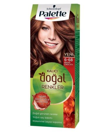 Palette Permanent Natural Colors Hair Dye 6-68 Bronze Chocolate