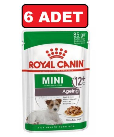 Royal Canin Royal Canin Mini Ageing 12+ Small Breed Dog Canned Wet Food for 12 Years Old and Above 85 Gr 6 Pieces