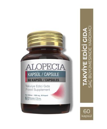 Alopecia 60 Capsules Hair Growth Food Supplement