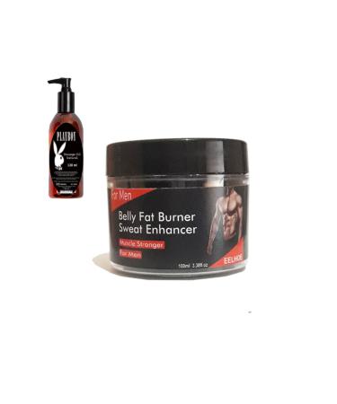 H NTOHU Formen Bellyfat Burnercream Sweatenhancer Men's Firming Cream 100ml+120ml Massage Oil