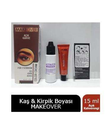 Makeover New Well Eyebrow Eyelash Dye Light Brown 15 ml