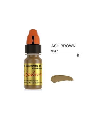 Lushcolor Ash Brown Permanent Makeup Dye Light Ash Brown High Pigment Permanent Makeup Dye 8ml