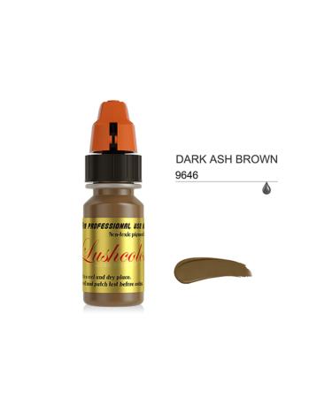 Lushcolor Dark Ash Brown Permanent Makeup Dye Dark Ash Brown High Pigment Permanent Makeup Dye 8ml