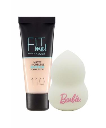 Maybelline New York Maybelline Fit Me Matte+poreless Foundation 120 Classic Ivory Sponge Set