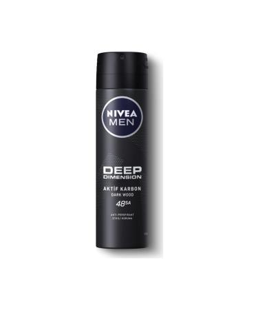NIVEA Men Deep Active Carbon Detergent 150 Ml X 3 Pieces