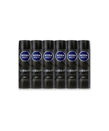 NIVEA Men Deep Active Carbon Detergent 150 Ml X 6 Pieces