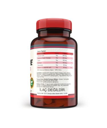 Nevfix Coenzyme Q10 200 Mg 120 Tablets Resveratrol Grape Turmeric Barberry - Buy Online on GoSupps.com