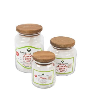 Cankiri Salt Lamp All Piece Rock Salt Net 1750 Gr 3 Piece Mixed Set