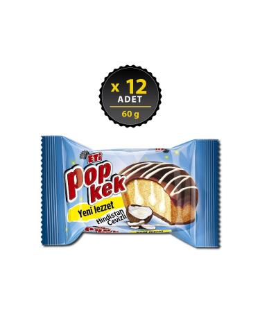 Eti Popkek Coconut 60 g x 12 Pieces