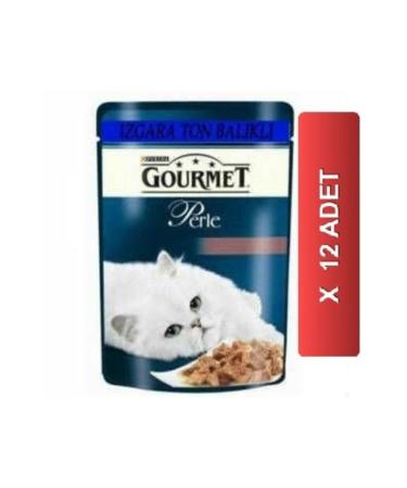 Gourmet Perle Grilled Tuna Cat Canned Food 85 Gr (12 Pieces)