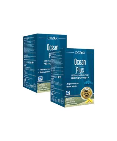 Ocean Plus Omega 3 1200 Mg 50 Capsules Fish Oil 2 Pieces Cegwxyz3-2a