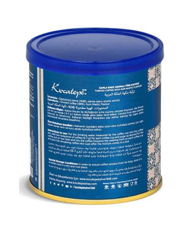 KOCATEPE KAHVE Kocatepe Mastic Turkish Coffee Tin 100 Gr 3-Pack - Buy Online on GoSupps.com